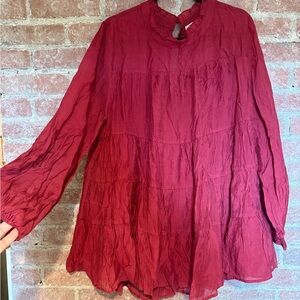 JODIFL Crimson Tunic Top